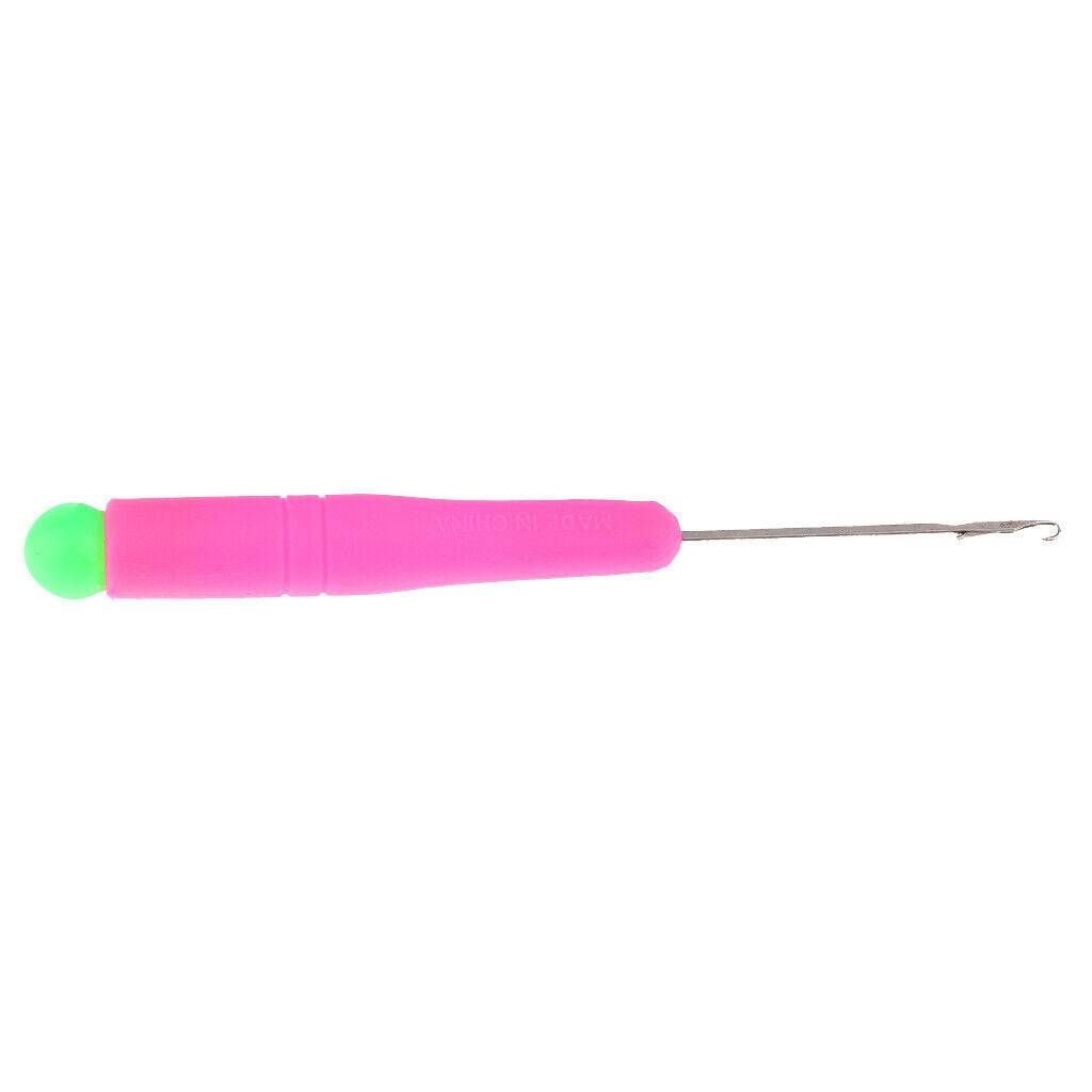 2 Pcs Latch Hook Weaving Needle Lock Hair Extension Knitting Interlock