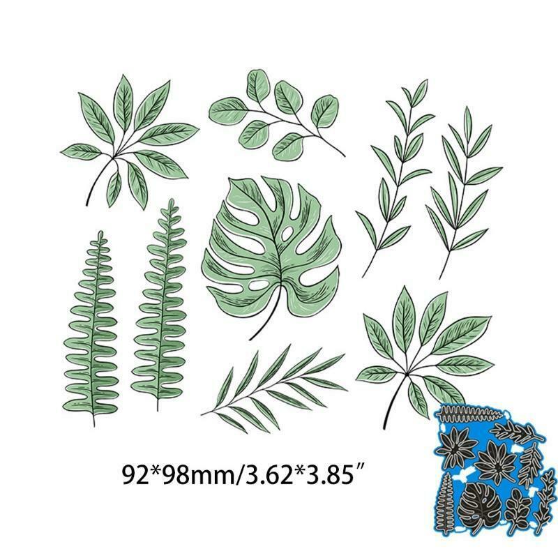 Leaves Metal Cutting Dies Stencil Scrapbooking DIY Album Stamp Paper Card Emboss