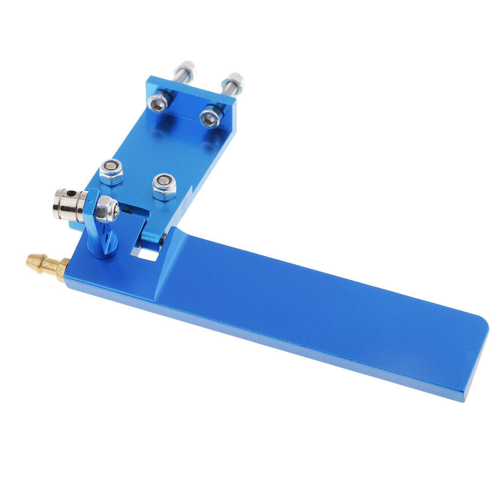 2pcs Aluminum Alloy 95mm RC Boat Rudder Water Pickup Absorbing Steering Blue
