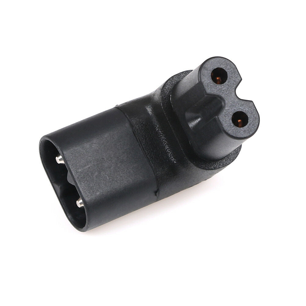 Updown angled IEC 320-C8 male plug to C7 female power socket adapter converterDD