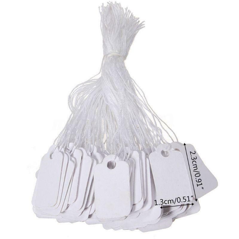 500 Pcs Price Label Tags String Jewelry Clothing Display Merchandise Price Tags