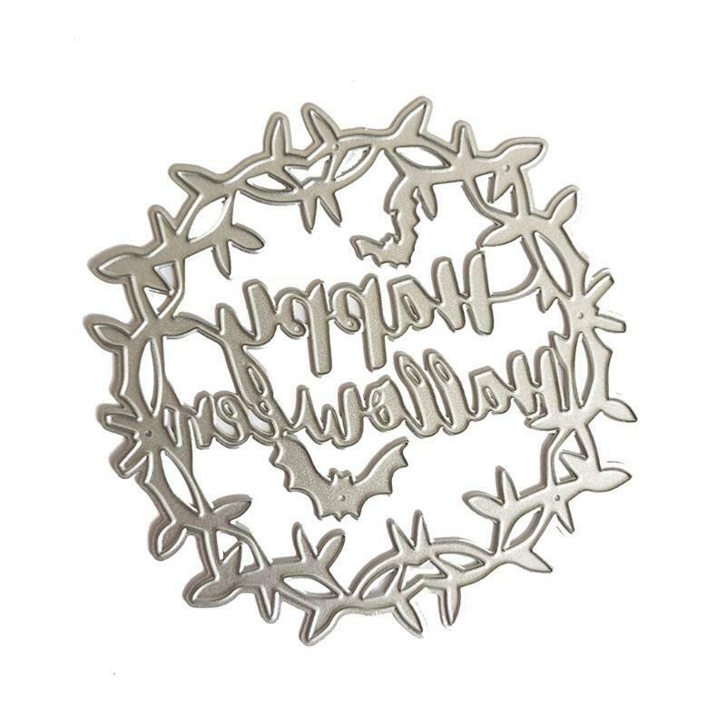 Happy Halloween Metal Cutting Dies Stencil Scrapbook Album Paper Card Template