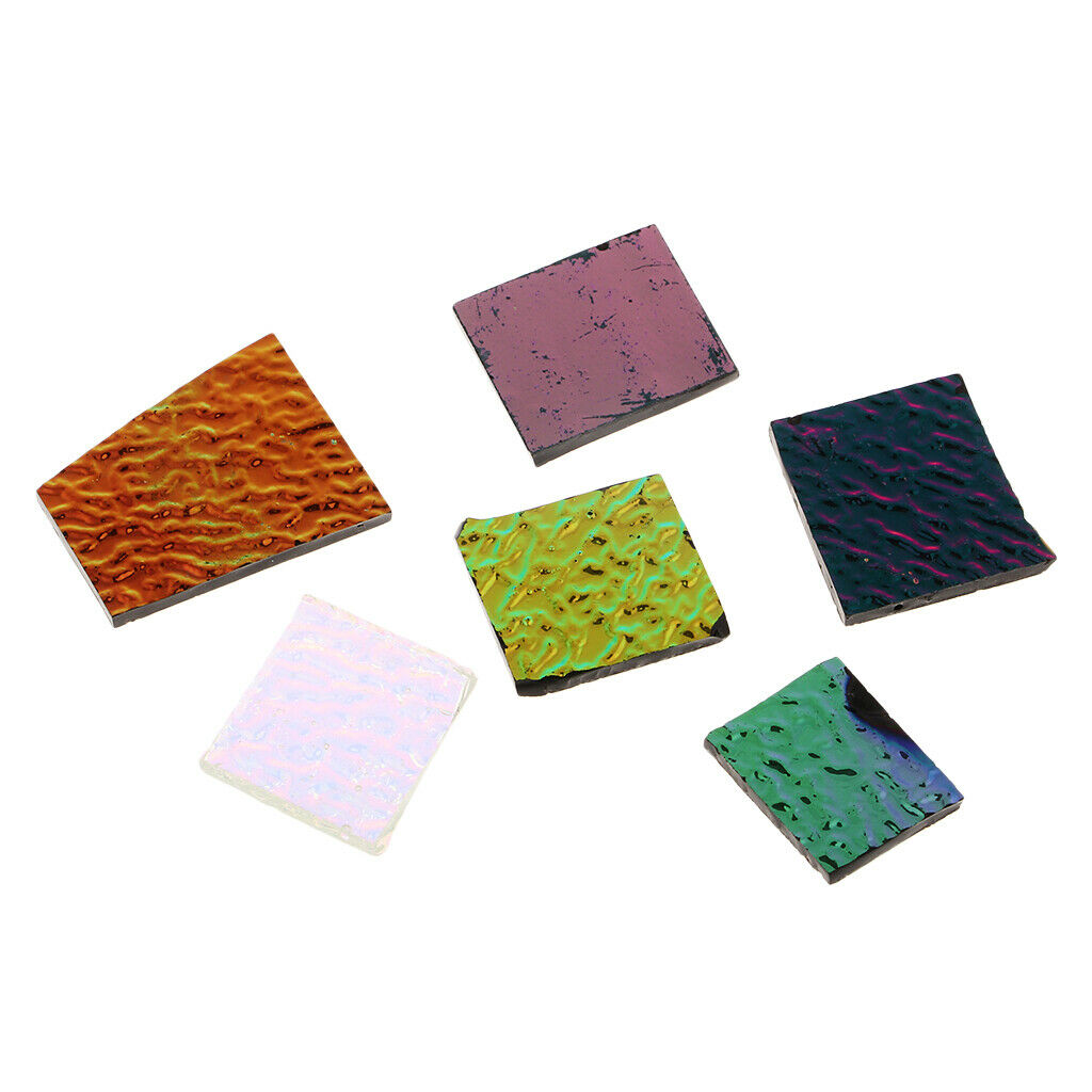 28g Assorted Mixed Dichroic Film Fusing Glass Fusible Glass DIY Jewlery