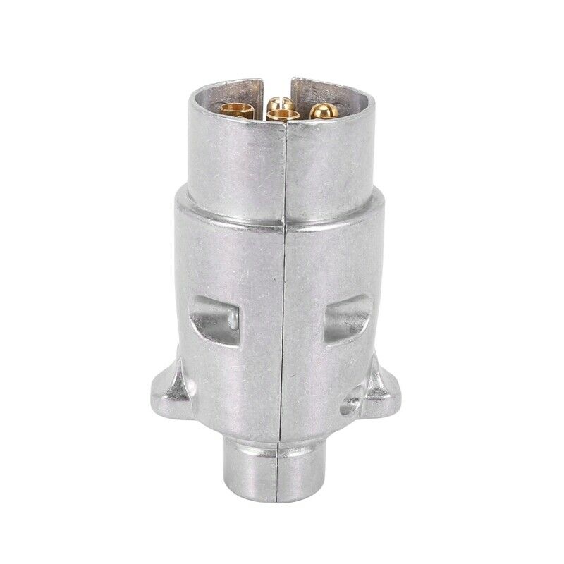 7-Pin Trailer Plug Heavy Duty Round Pin 7-Pole Wi Connector 12V Towbar Towing C9