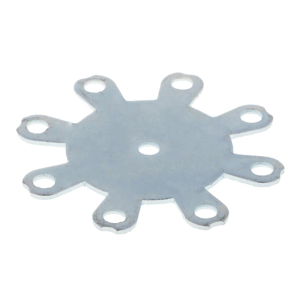 DIY Explosion Hook Plate with 8 Holes Fishing Tackle Iron Jig Hooks Plate