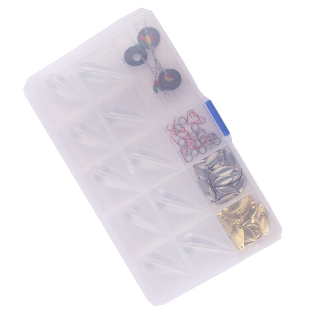 109x Sequins Baits Floating Bombarda Floats Hooks Rings Kit