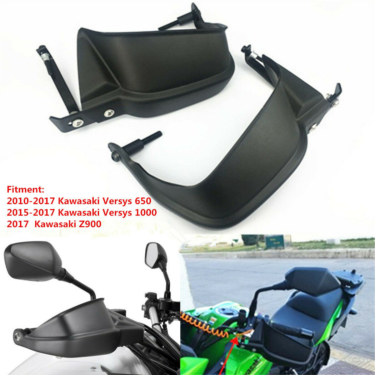 Motorcycle Handle Bar Hand Guard Handguard Brake Clutch Protector for Kawasaki