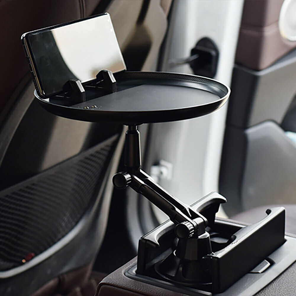 1PC Car Food Tray 360Âº Adjustable Snack Tray Drink Tray Car Cup Cellphone Holder