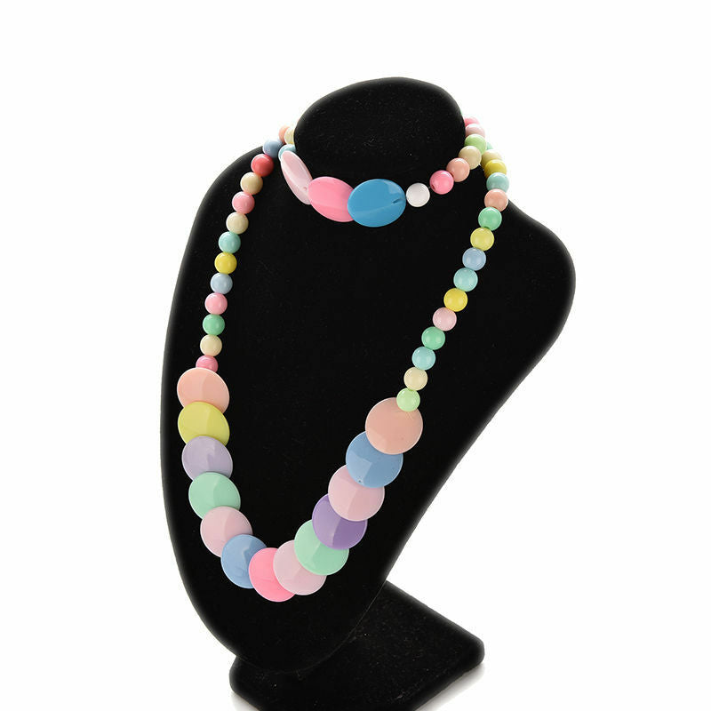 Candy Colors Cute Girl Children Jewelry Bubblegum  Necklace Brace lyLDUKL.l8