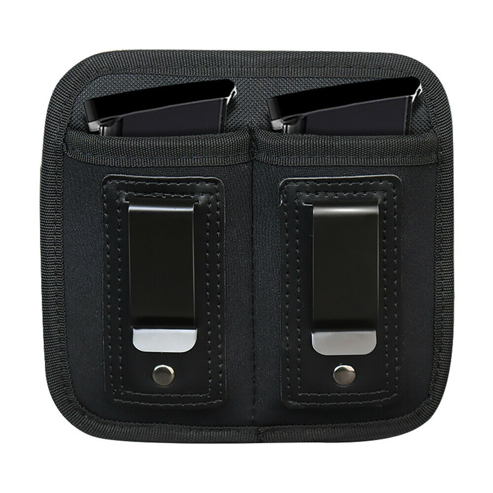 9mm Concealed Double Magazine Pouch Holster Mag Pouch For Hunting Black
