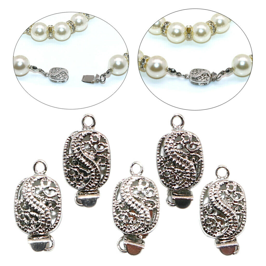 5pcs Animal Dragon Carving Connectors DIY Bracelet Necklace Clasps (1.7x1cm)