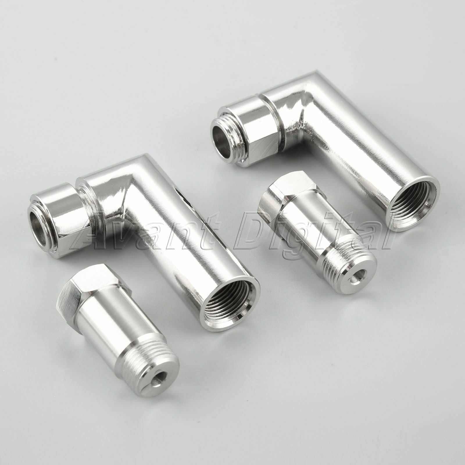 6X 90 Degree Angled O2 Check Engine Light CEL Oxygen Spacer Extension Adapter