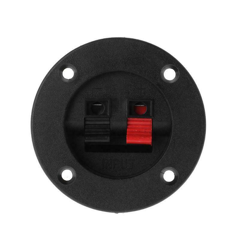 2PCS Terminal Round Cup Connector Parts Express Spring Clip Double Binding Post