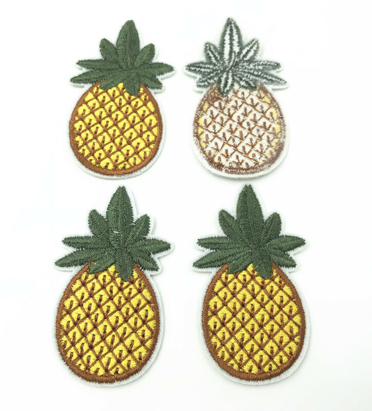 10pcs pineapple Embroidered Cloth Patch Embroidered iron sew Appliques Sewing