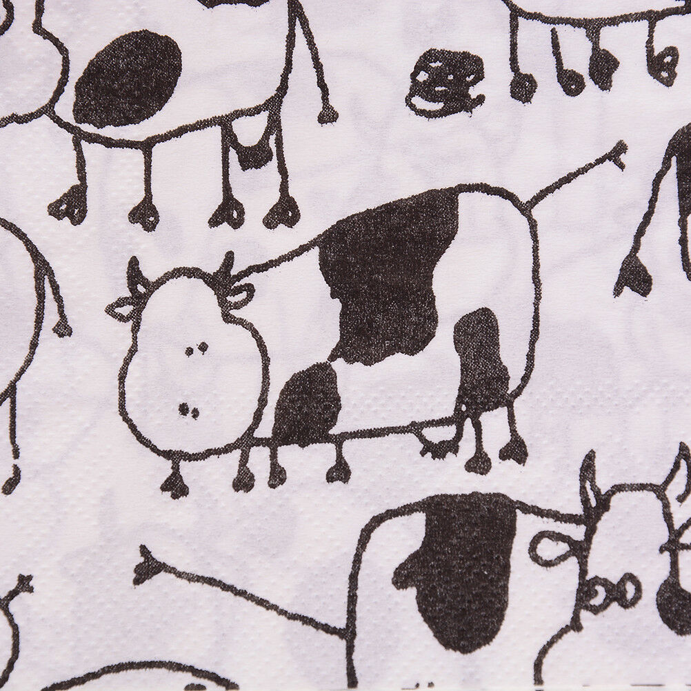 20x lovely cow soft decoupage napkin paper tissue for Christmas wedding d.l8