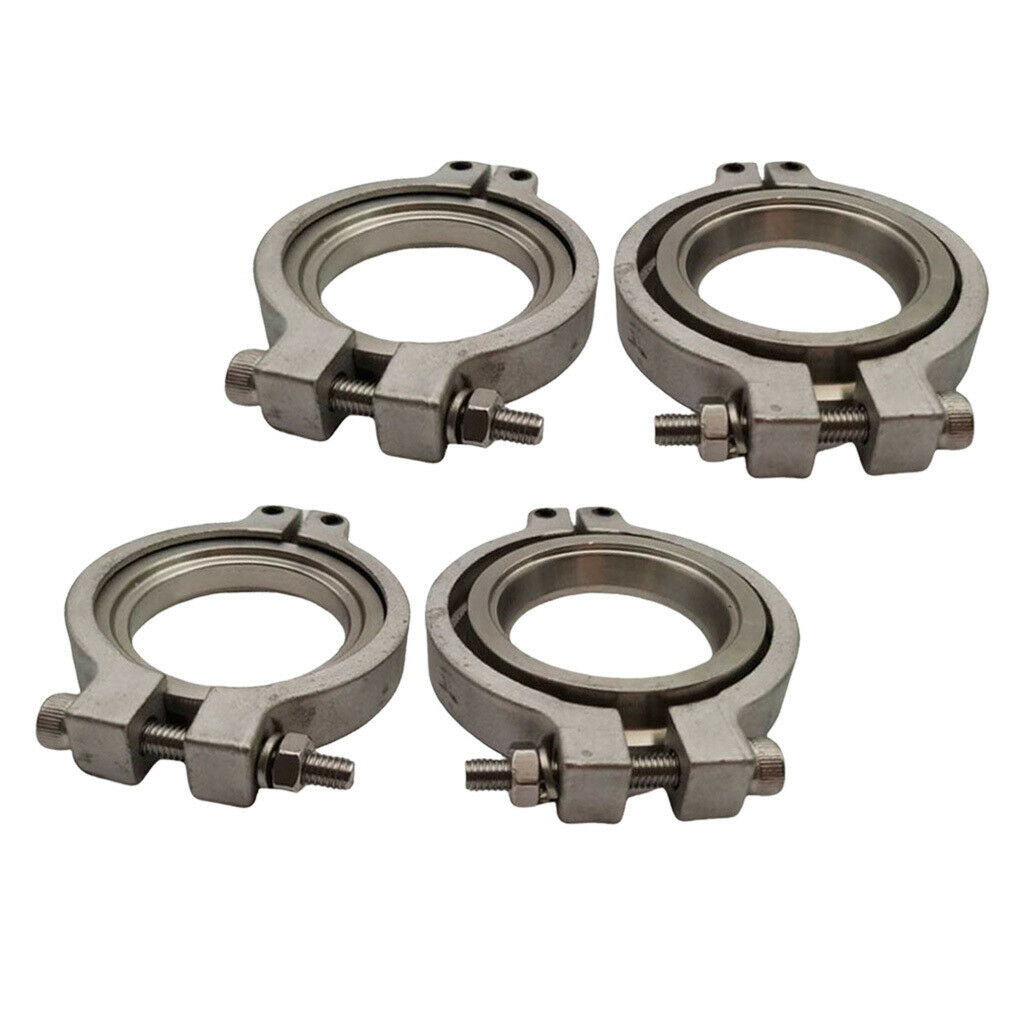 Set of 4 44mm V band Flang Clamp Set for MVR Wastegate Kit Set Flange Set