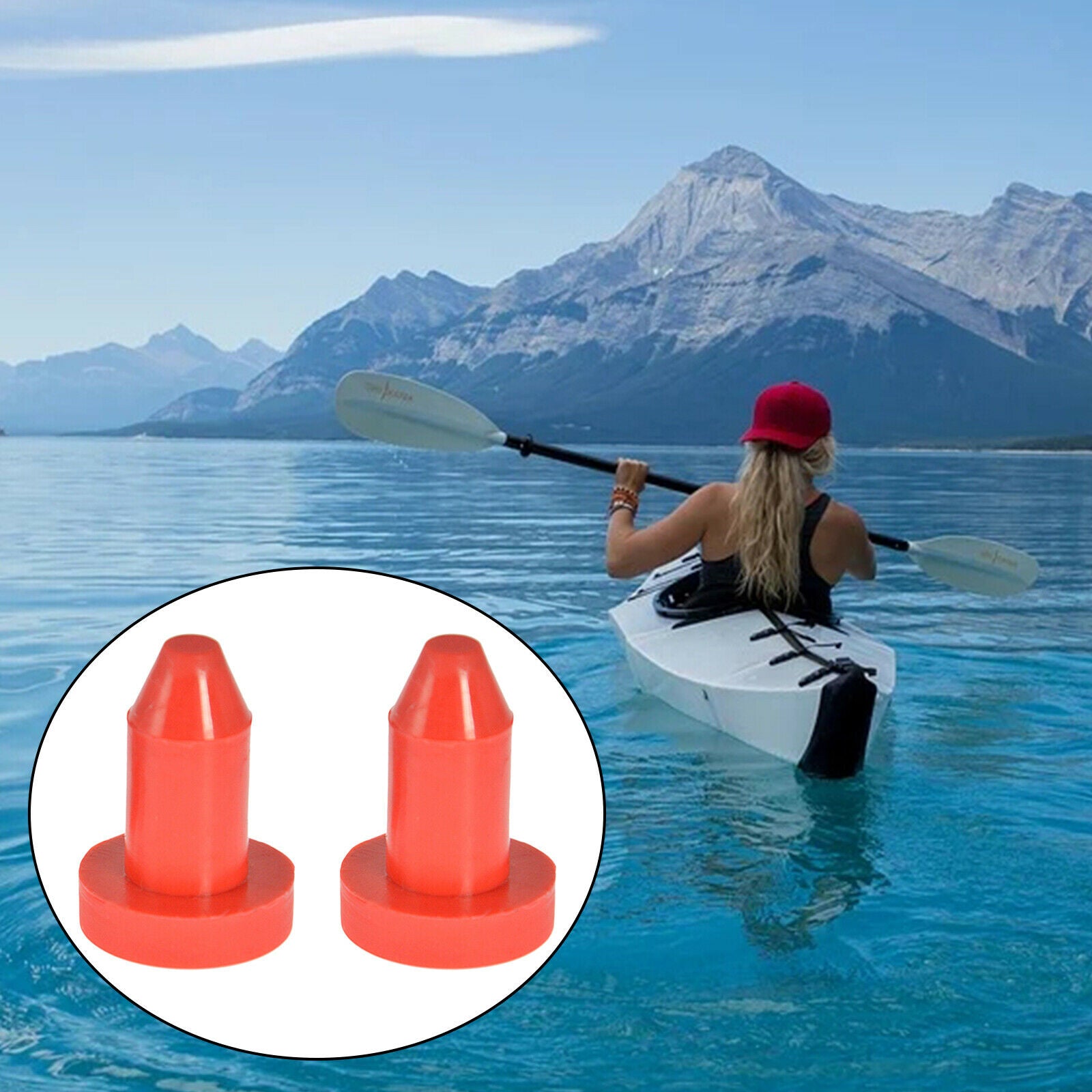 Kayak Drain Plugs Canoe Drain Holes Stoppers for Aruba 8SS Replaces Red