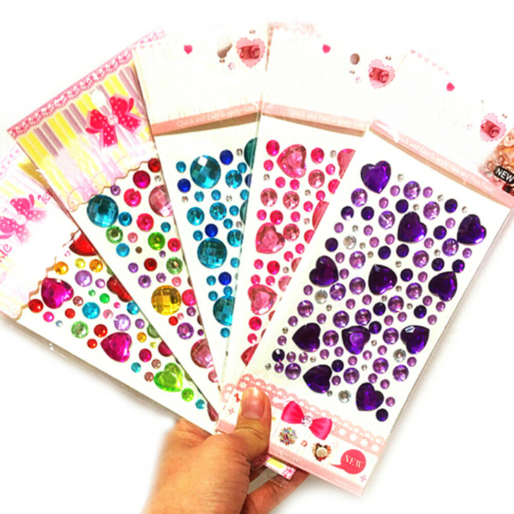 Diamond Self Adhesive Rhinestone Crystal Bling Stickers Phone Decor Craft