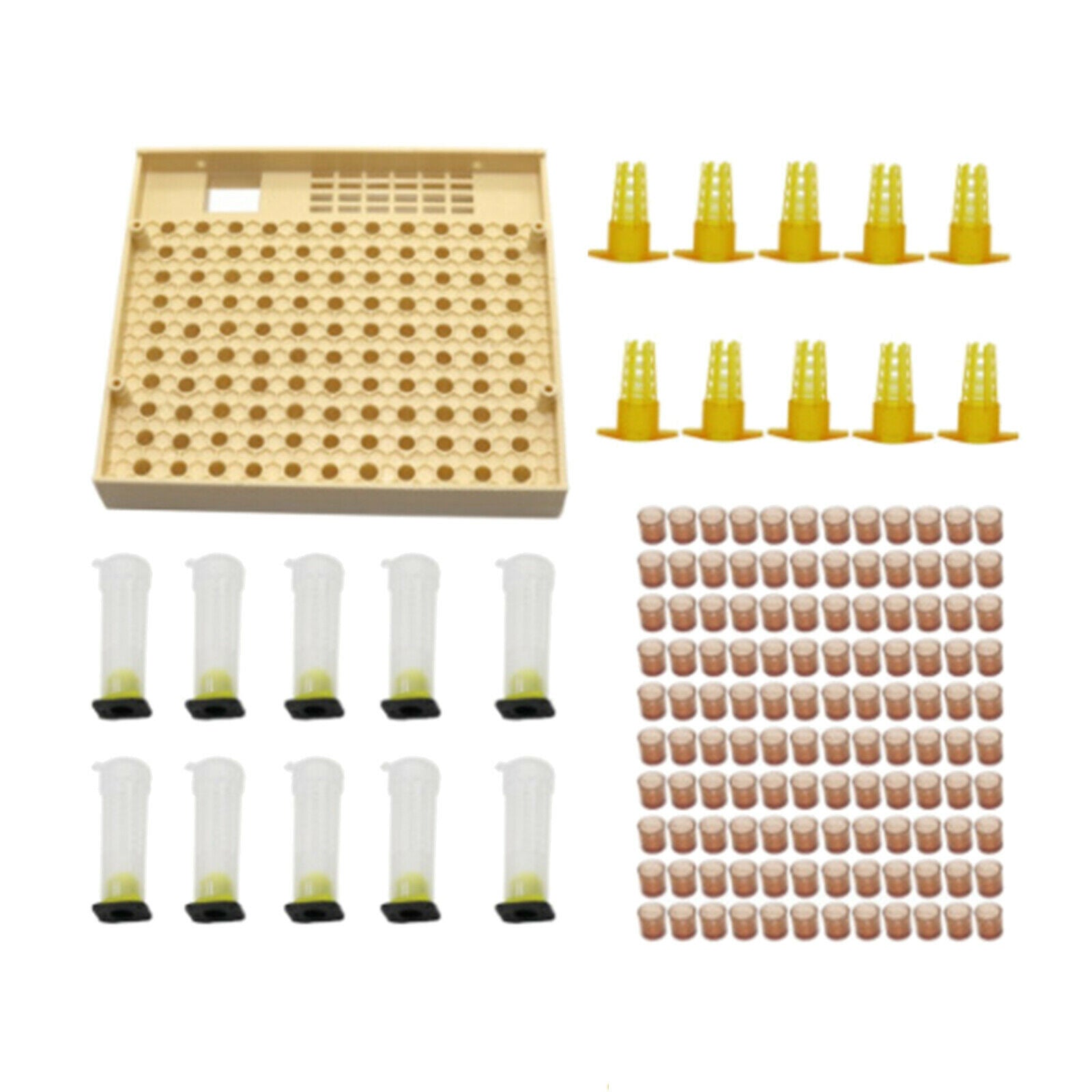 Queen Rearing Cup Kit for Beekeeping Bee Cell Cups Queen Bee Cage Sets