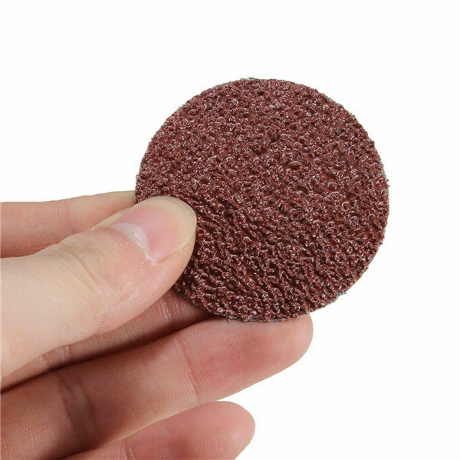 x50 2'' 50mm 36 Grit Roloc Roll Lock Sanding Disc Dremel Abrasive Surface Sander