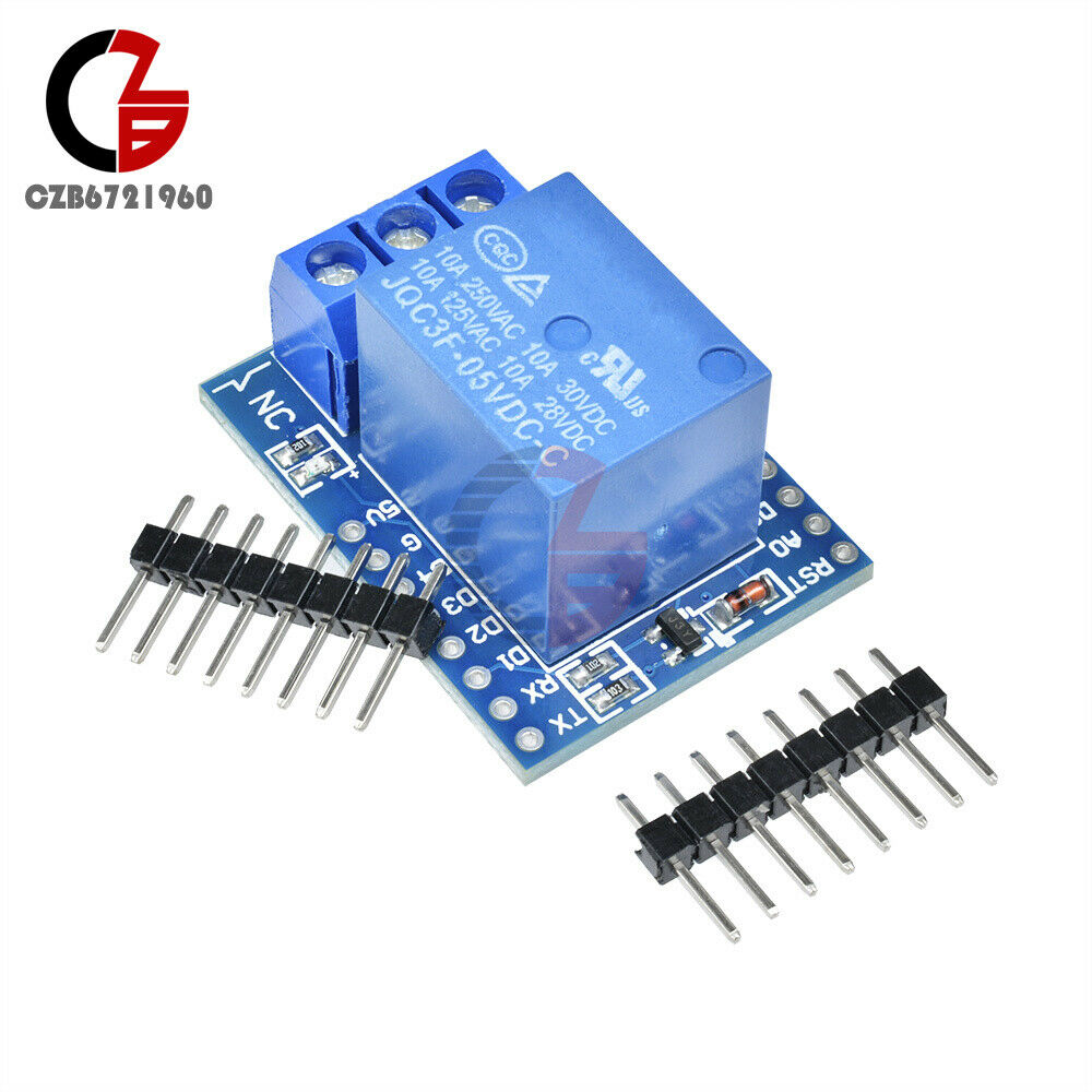 WeMos D1 Mini 5V 1CH Relay Module Shield For Arduino ESP8266 Development Board