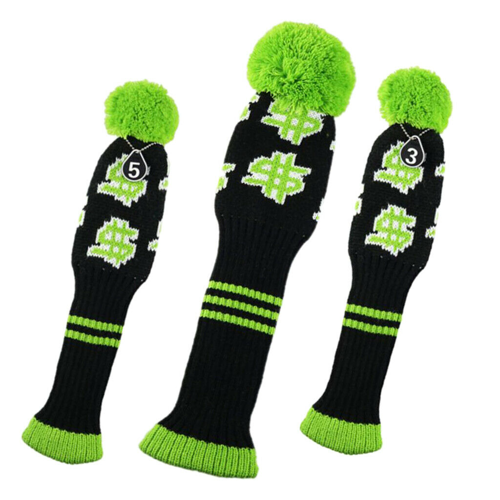 Golf Club Covers Pom Pom Headcover Hybrid Wood Guard Protector Accessories