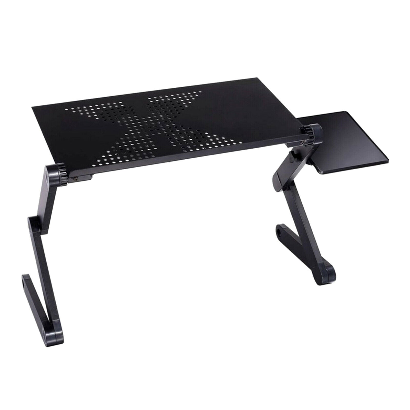 Laptop Folding Table Stand Humanized Design Stand Desk & Mouse Tray Black