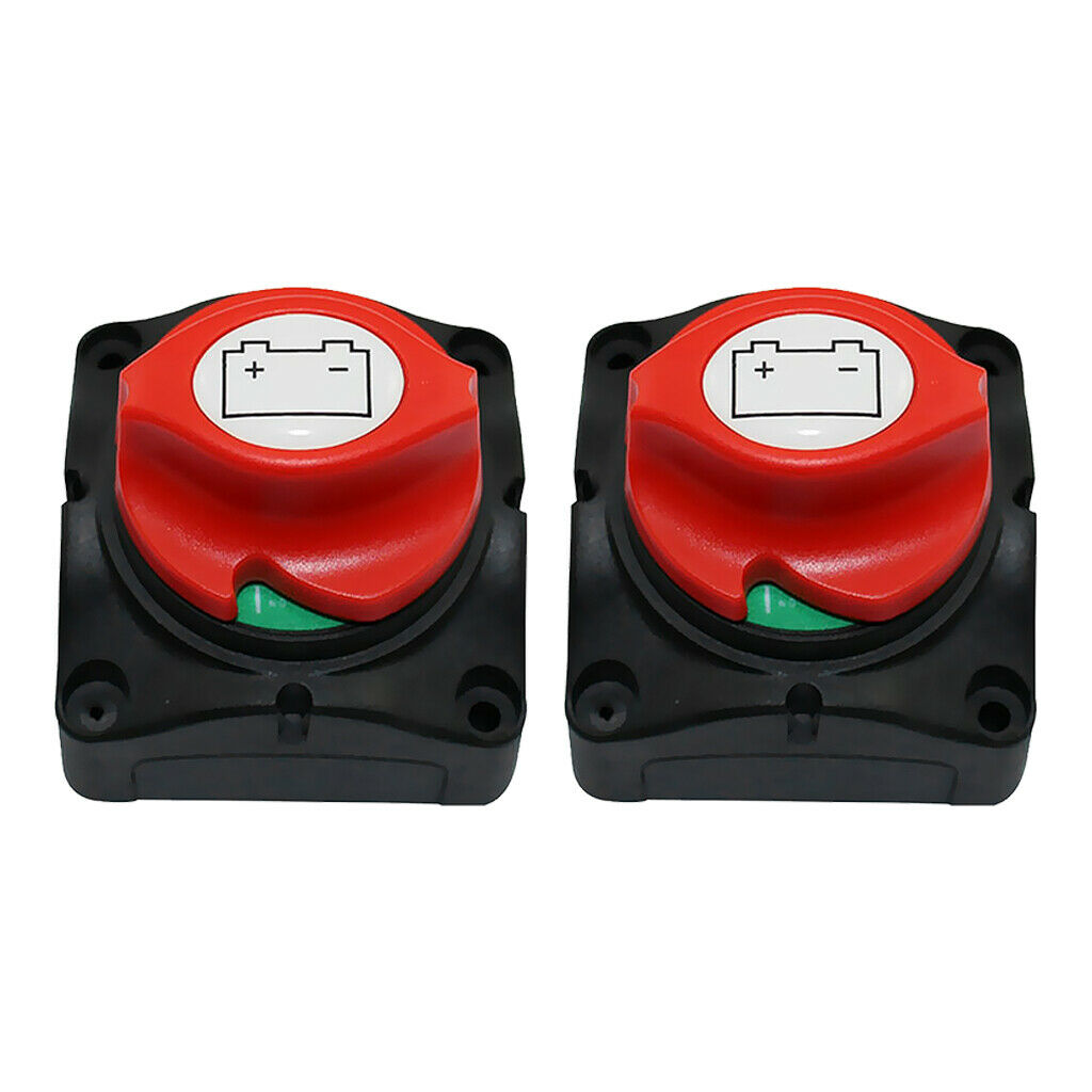 2x Battery Selector Rotary Switch For Boat/RV Car Motor & Accessory