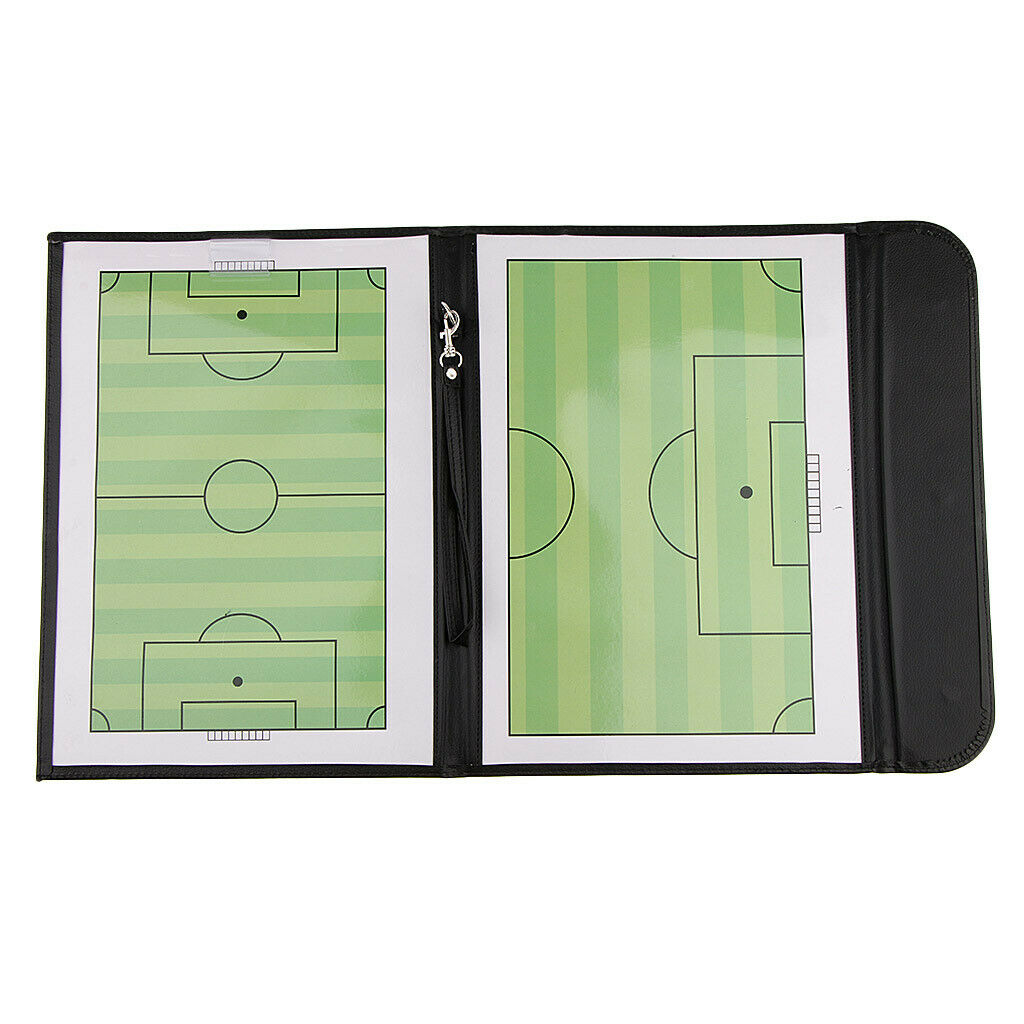 Portable A4 Leather Football Magnet Tactics Coaches Boards with Erasable Pen