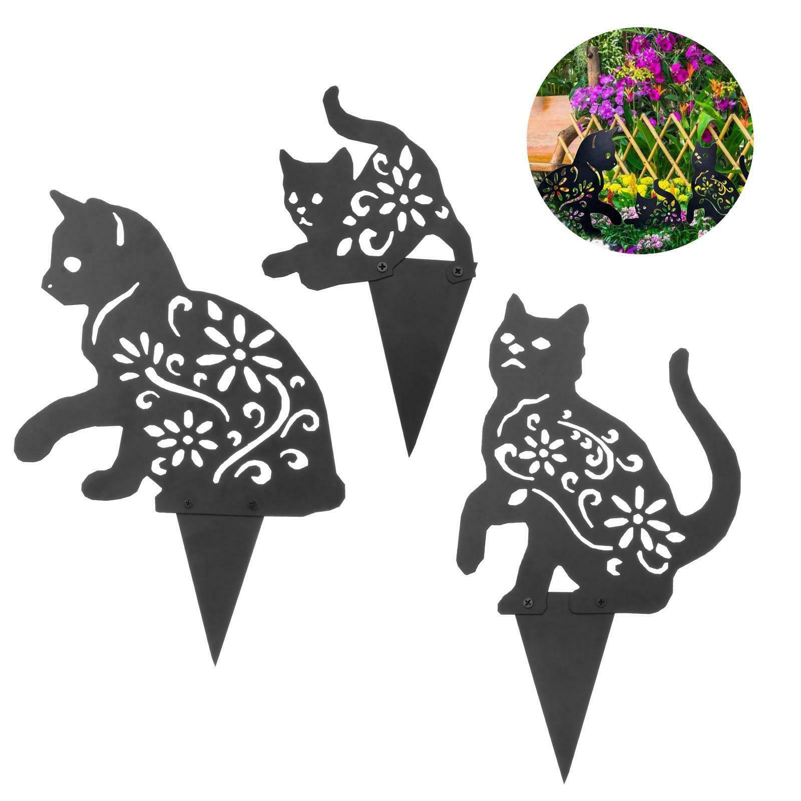 Animal Decorative Metal Garden Art Statue Stakes Yard Lawn Decor Art Deco