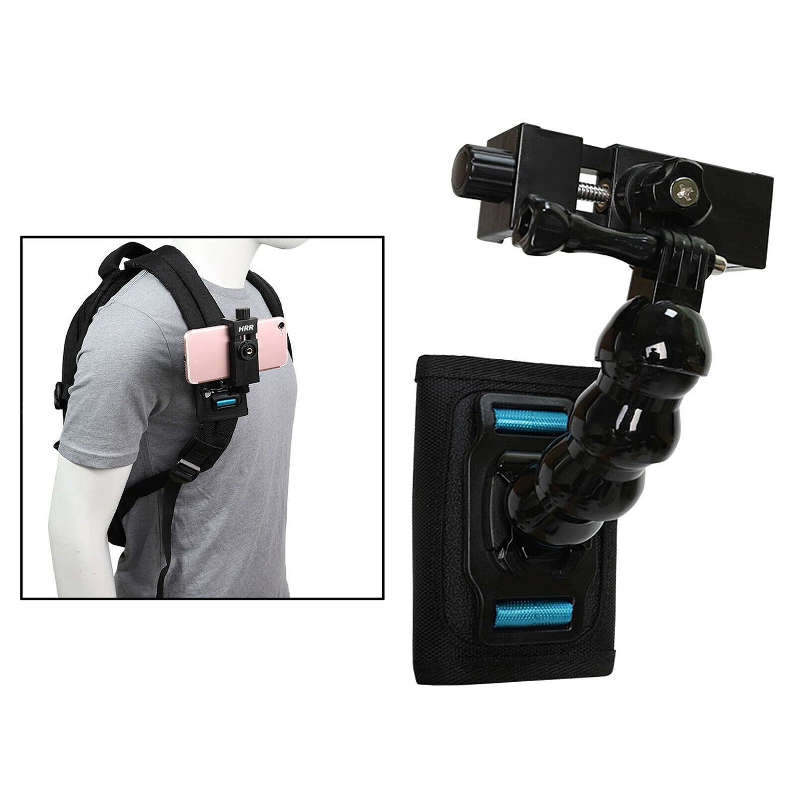 Portable Clip 360° Rotation Bracket Bag Belt Adapter Backpack Strap Adapter
