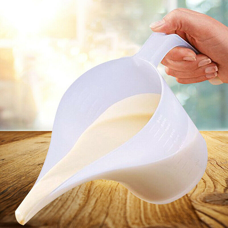 1000ML Tip Mouth Plastic Measuring Jug Cup Graduated Cooking Kitchen Bake.l8