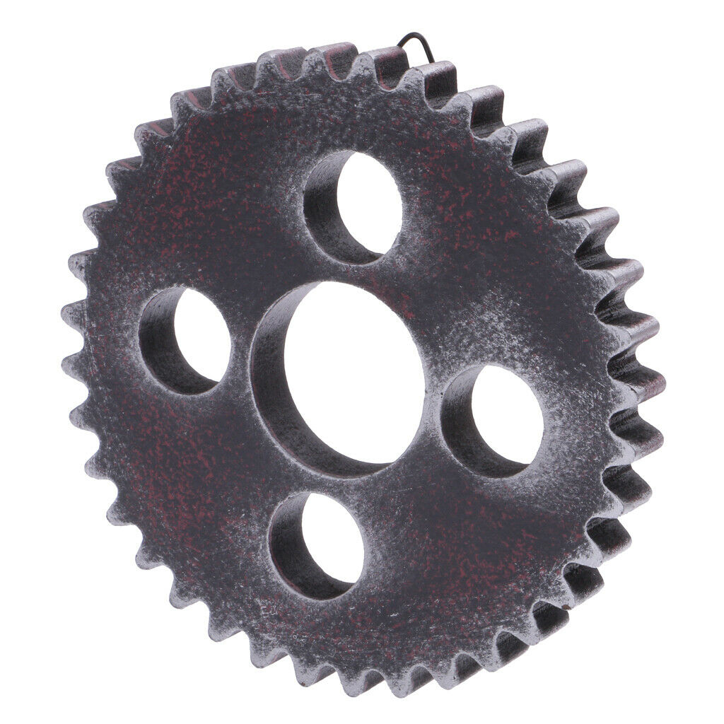 4Pieces Industrial Style  Wood Steampunk Gear Home Bar Cafe Craft Art Hanging