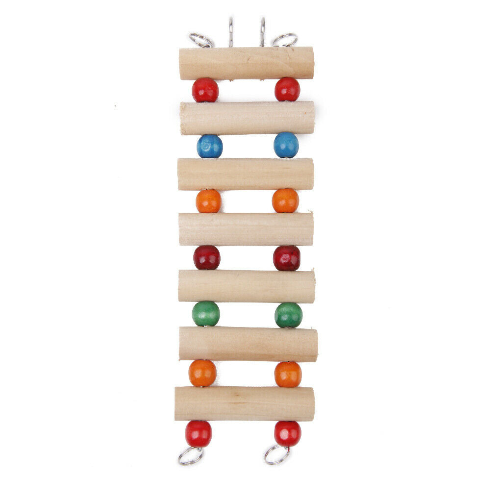Flexible Wooden Mouse Rat Hamster Ladder Bridge Gerbil Parrot Bird Toys 16cm