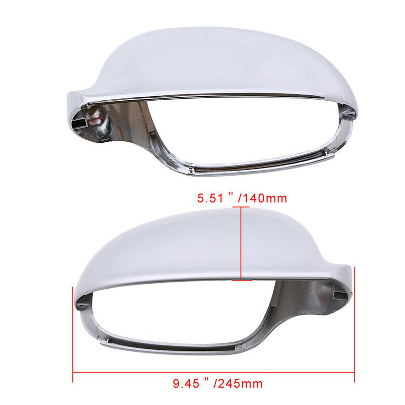 2Pcs Rear ViewÂ Mirror Trim Cover Cap Right&Left For VW Golf MK4 2010-2014