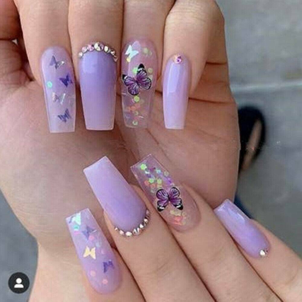 12 Sheets Flower Butterfly Nail Art Water Transfer Decals Colorful Stickers Tips