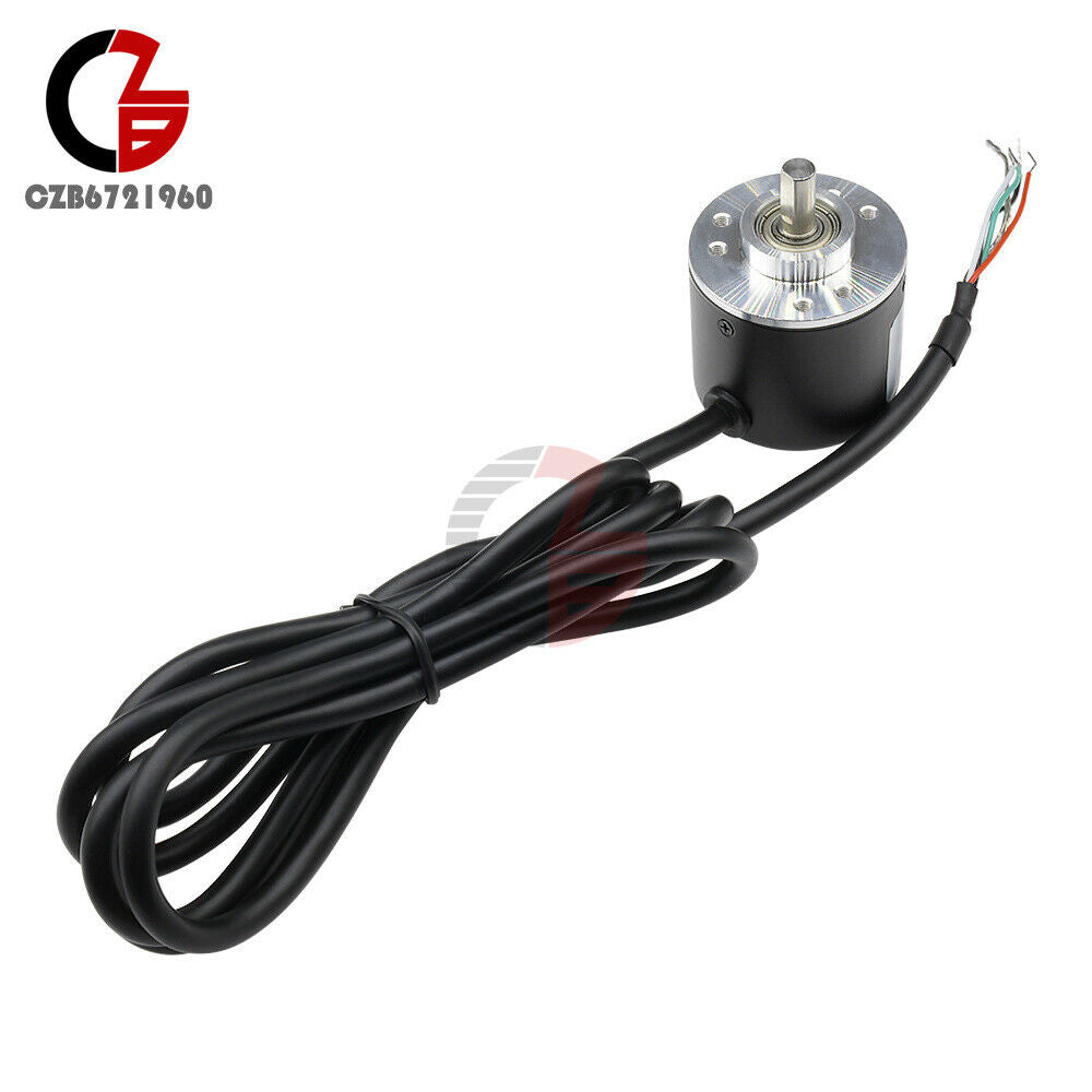 360P/R Incremental Rotary Encoder AB Phase Encoder 6mm Shaft With Coupling