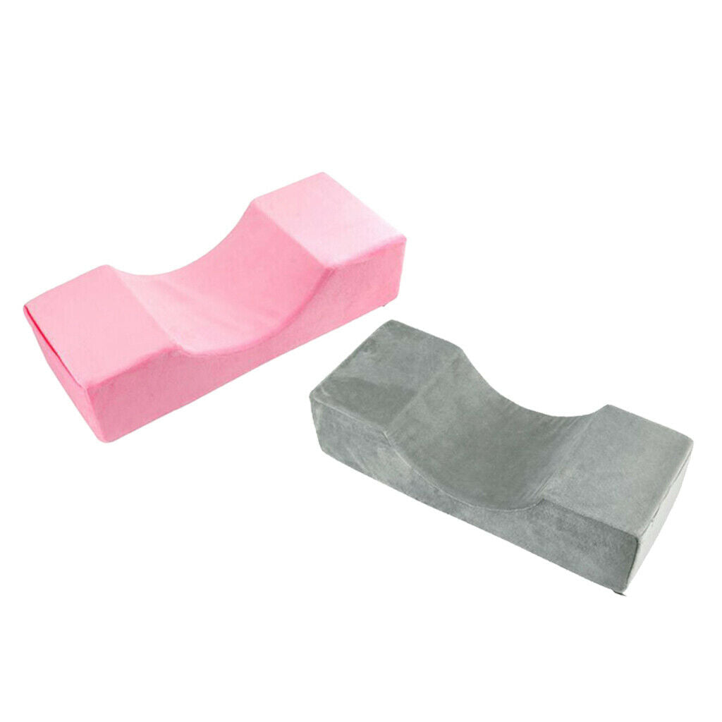 2Pcs Soft Eyelash Extension Pillow Washable Comfortable Grafting Neck Pillow