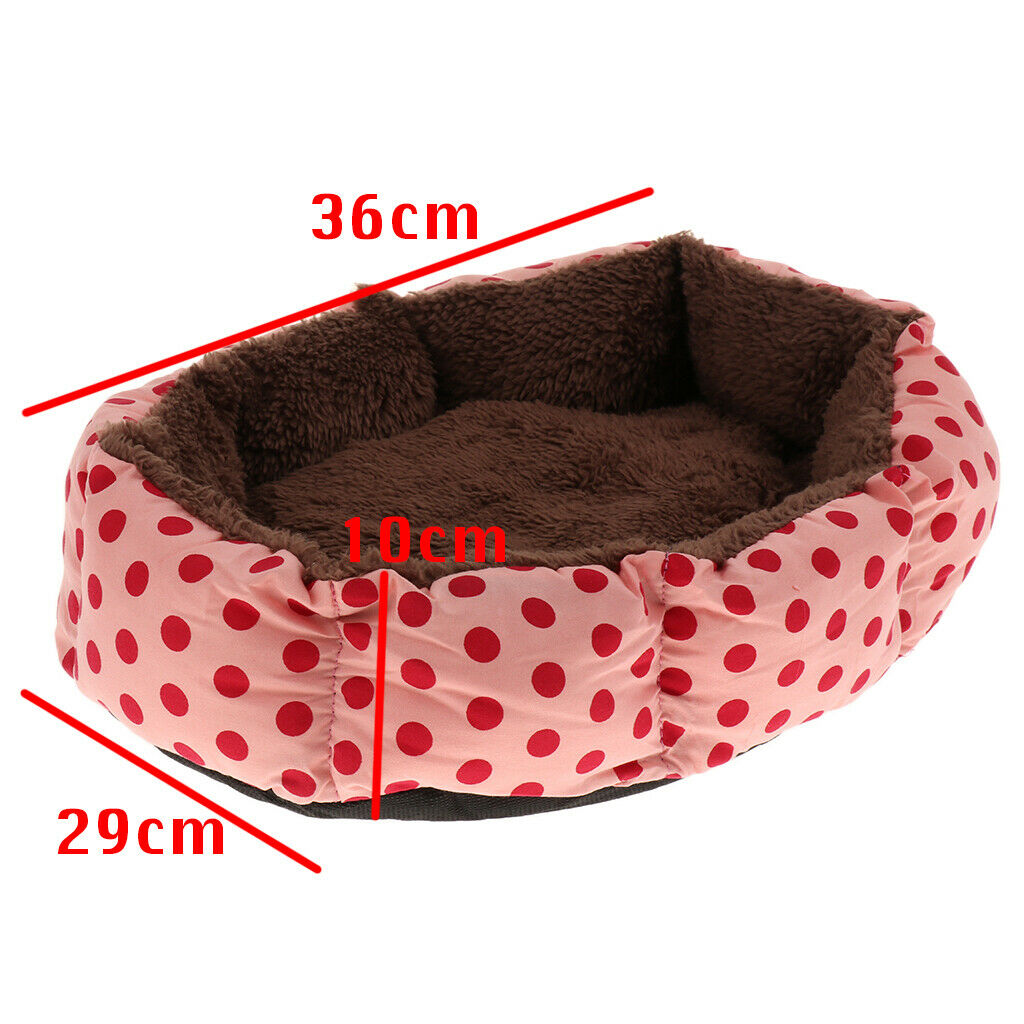 Soft Kitten Cat / Bed For Dogs Puppies Print Points Floor Mat For Pets Warm Nest