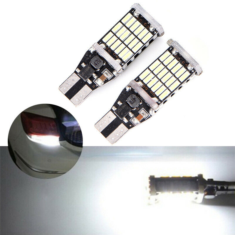 T15 W16W 45 SMD 4014 Error Free LED Car Reverse Back Light Bulbs 60 lxPTUKT S Qx