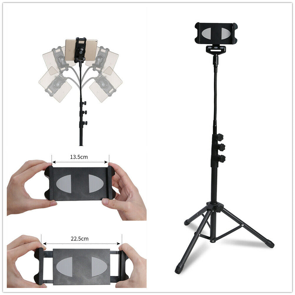 Tripod Stand, Gooseneck 57-inch Floor Stand for Tablet etc with 360Â° Rotating