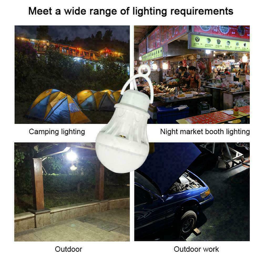 USB LED Bulb 5V 5W Emergency Lamp Low Consumption Camping Light D8G3 Tent H6U6