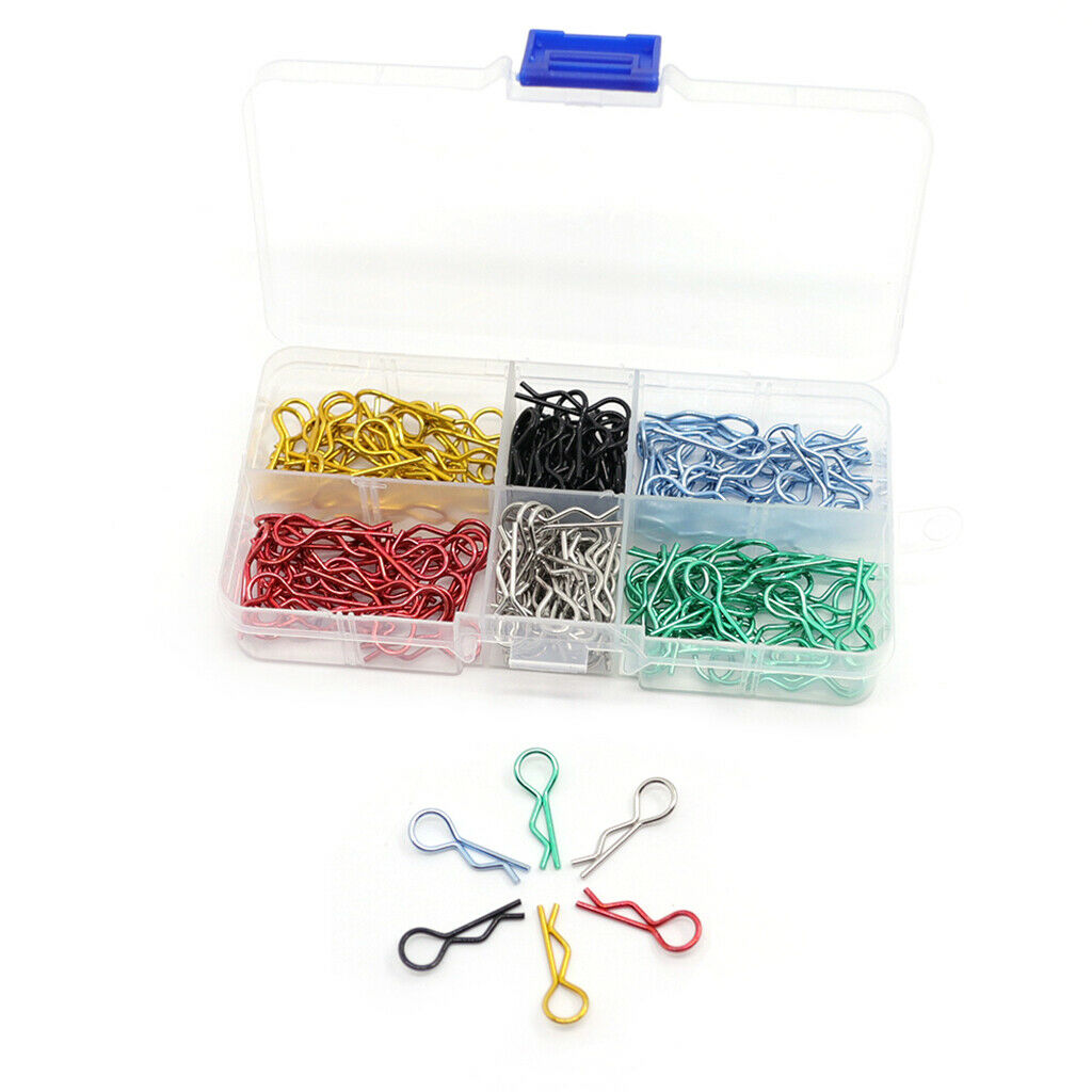 180x Body Shell R Shape Clips for 1:10 1:12 RC Rock Crawler Racing Drift Car