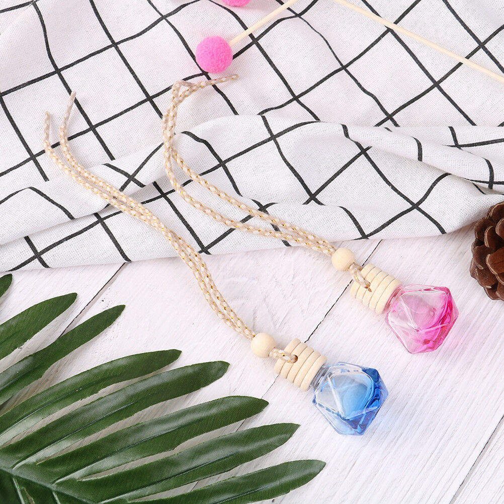 Car hanging empty glass bottles car perfume bottle pendant auto ornament .l8