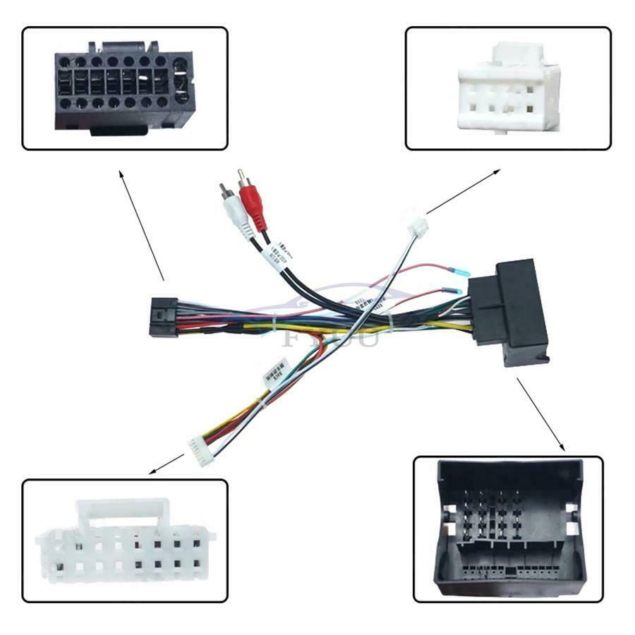 1PCS For Mercedes-Benz Series 16PIN Car Android Power Adapter Cable Harness