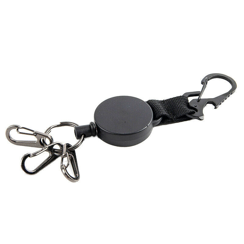 Resilience Wire Rope Keychain Sporty Retractable Anti Lost Keyring Bottle Ope Qx