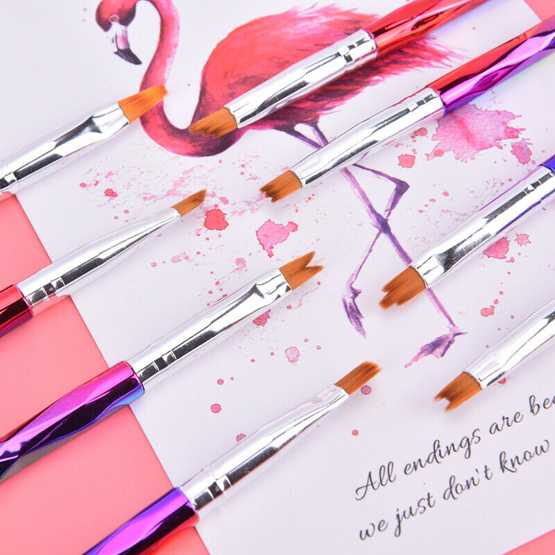 8Pcs Flower Drawing Pen Gradient DIY Nail Art Brush Set Painting Drawing TooFCA