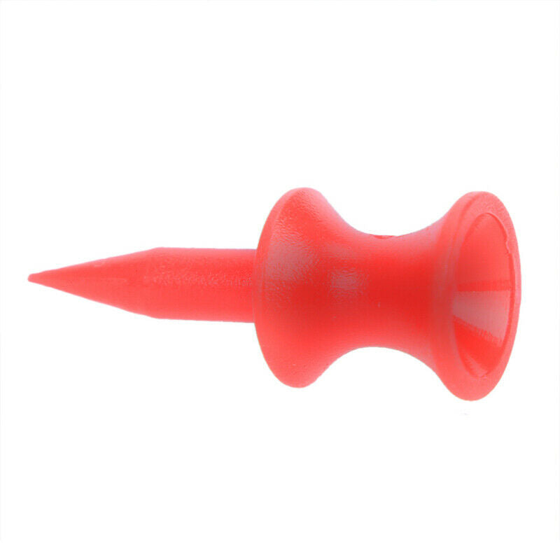 50 Pcs Red Golf Tee Sport Double-deck Golf Ball Tees 31MMJADD