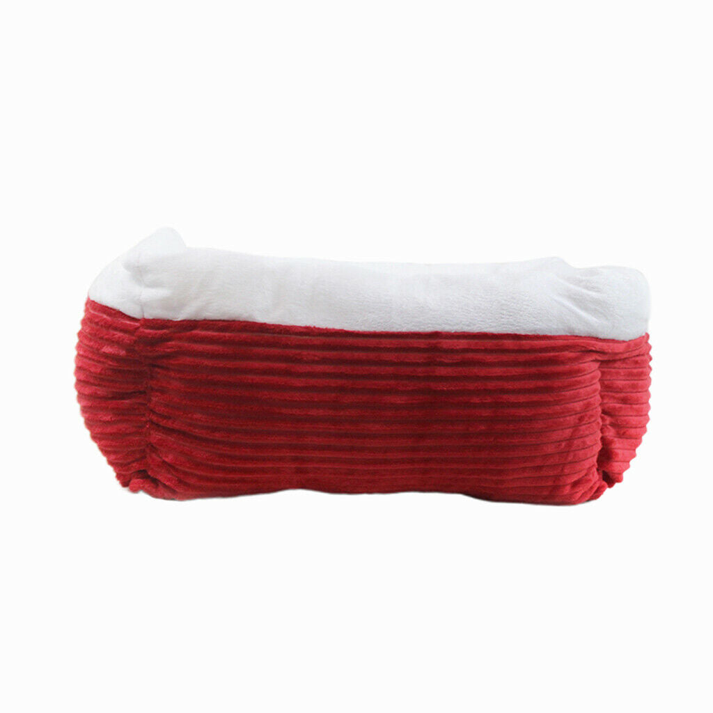 Winter Soft Warm Dog Nest Pet Cozy Bed for Small Dogs Cat Puppy Kitten Red