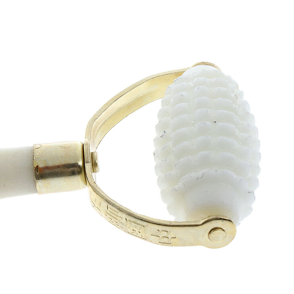 2 Pieces Handheld Natural Jade Stone Facial Massage Roller Face Neck Massager